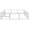 Dog Kennel Silver 161.5 ftï¿½ï¿½ Steel