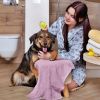 Dog Bath Brush Anti-Skid Pet Grooming Shower Bath Silicone Massage Comb For Long Short Hair Medium Large Pets Dogs Cats