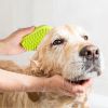 Dog Bath Brush Anti-Skid Pet Grooming Shower Bath Silicone Massage Comb For Long Short Hair Medium Large Pets Dogs Cats