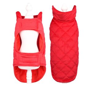 Velvet Pet Clothes Autumn And Winter Warm (Option: Red-M)