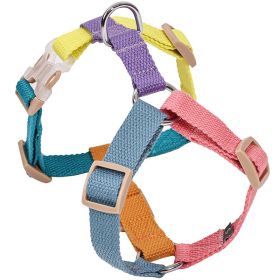 Fresh Six-color H-shaped PET's Chest-back (Option: Pink Blue-S)