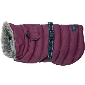 Alpine Extreme Cold Puffer Coat (Color: Burgundy, size: X-Small)