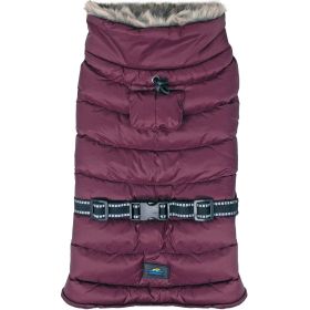 Alpine Extreme Cold Puffer Coat (Color: Burgundy, size: 5X-Large)