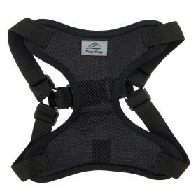 Wrap and Snap Choke Free Dog Harness (Color: Black, size: X-Small)