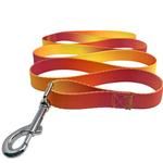 American River Ombre Leash (Color: Raspberry Pink and Orange, size: 5/8 inches wide x 4 feet long)