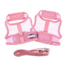 Cool Mesh Dog Harness (Color: Solid Pink, size: X-Small)