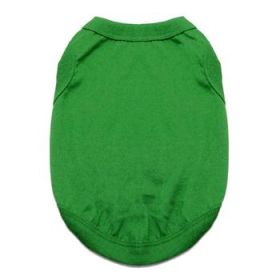 100% Cotton Dog Tanks (Color: Emerald Green, size: X-Small)