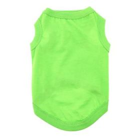 100% Cotton Dog Tanks (Color: Green Flash, size: X-Large)