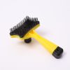 Plastic Push Brush for Cat and Dogs Pet Groom Bath Brush Hair Removal Brush Best Price