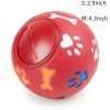 Food Dispensing Dog Toys; Pet Ball Toys; Rubber Slow Feeder Dog Puzzle Toys; Dog Treat Balls