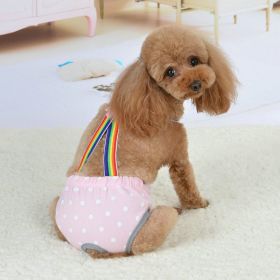 Pet Cute Strap Menstrual Panties (Option: Dot Light Pink-XS)