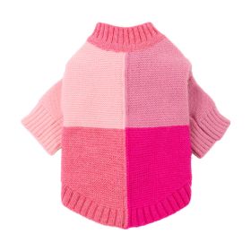 Dog Sweater Acrylic Pet Clothing (Option: Pink-No 6)