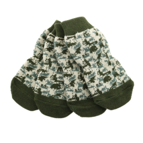 Non Skid Dog Socks (Color: Camo, size: X-Large)