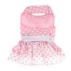 Polka Dot and Lace Dog Dress Set with Leash