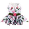 Pink Rose Harness Dress with Matching Leash