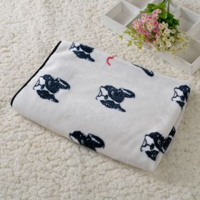 Dog Kennel Coral Fleece Blanket (Option: Jarre Aero Bull Beige-60x 80cm)