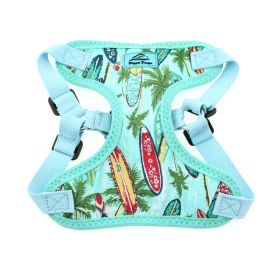 Wrap and Snap Choke Free Dog Harness (Color: Surfboards and Palms, size: large)