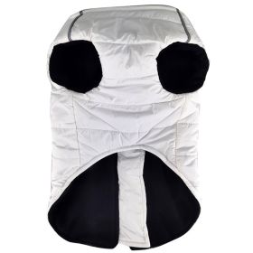 Zip up Dog Puffer Vest (Color: White, size: X-Large)